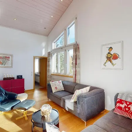 Duplex With Fireplace At Lift Lenzerheide
