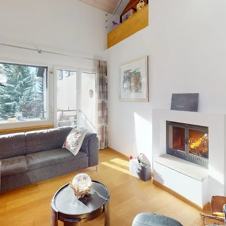 Duplex With Fireplace At Lift Lenzerheide